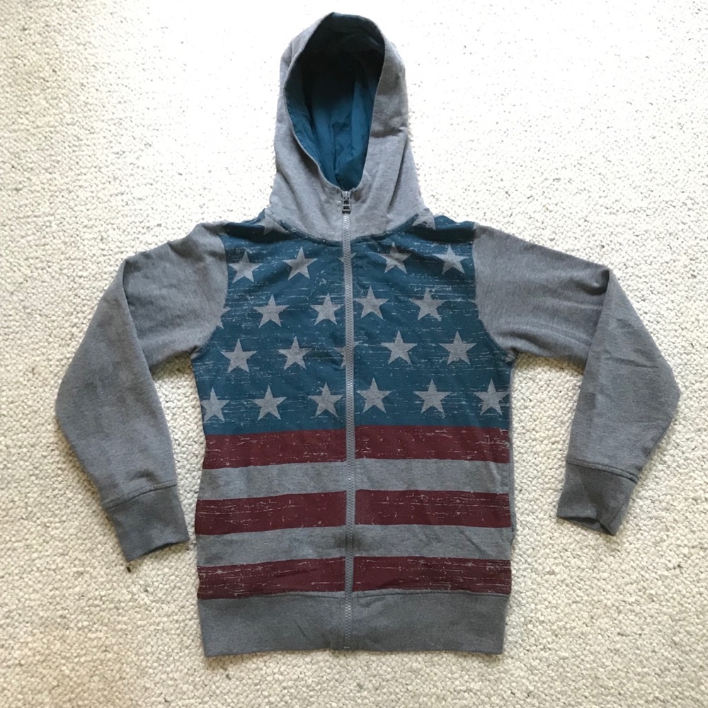Hoodie with Stars and Stripes